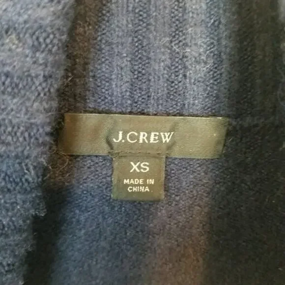 J. Crew Womens Wool Alpaca Striped Rainbow Sweater Sz XS Relaxed Preppy Classic - Picture 7 of 10